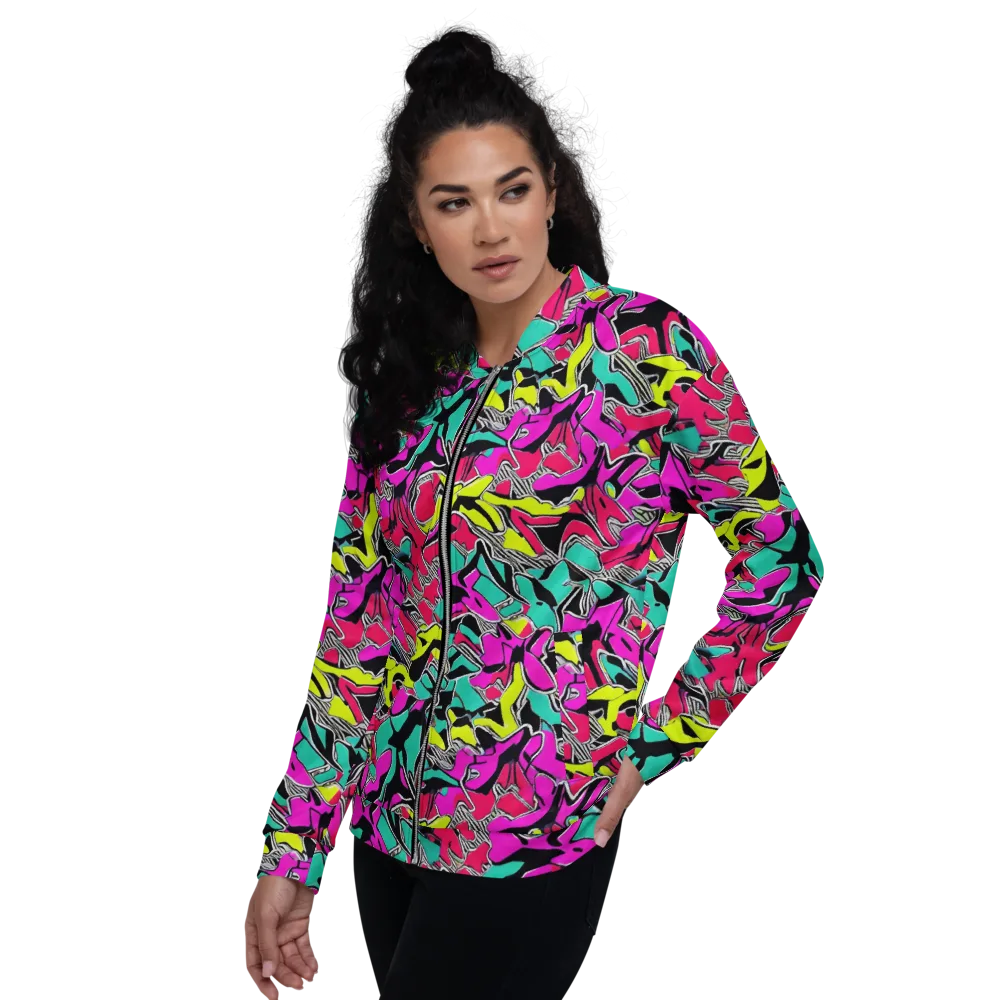 Turbo Kaleidoscope on Bomber Jacket — Left
