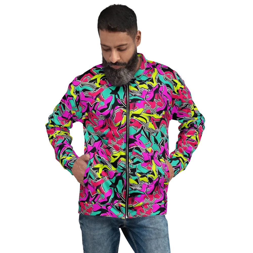 Turbo Kaleidoscope on Bomber Jacket — Front