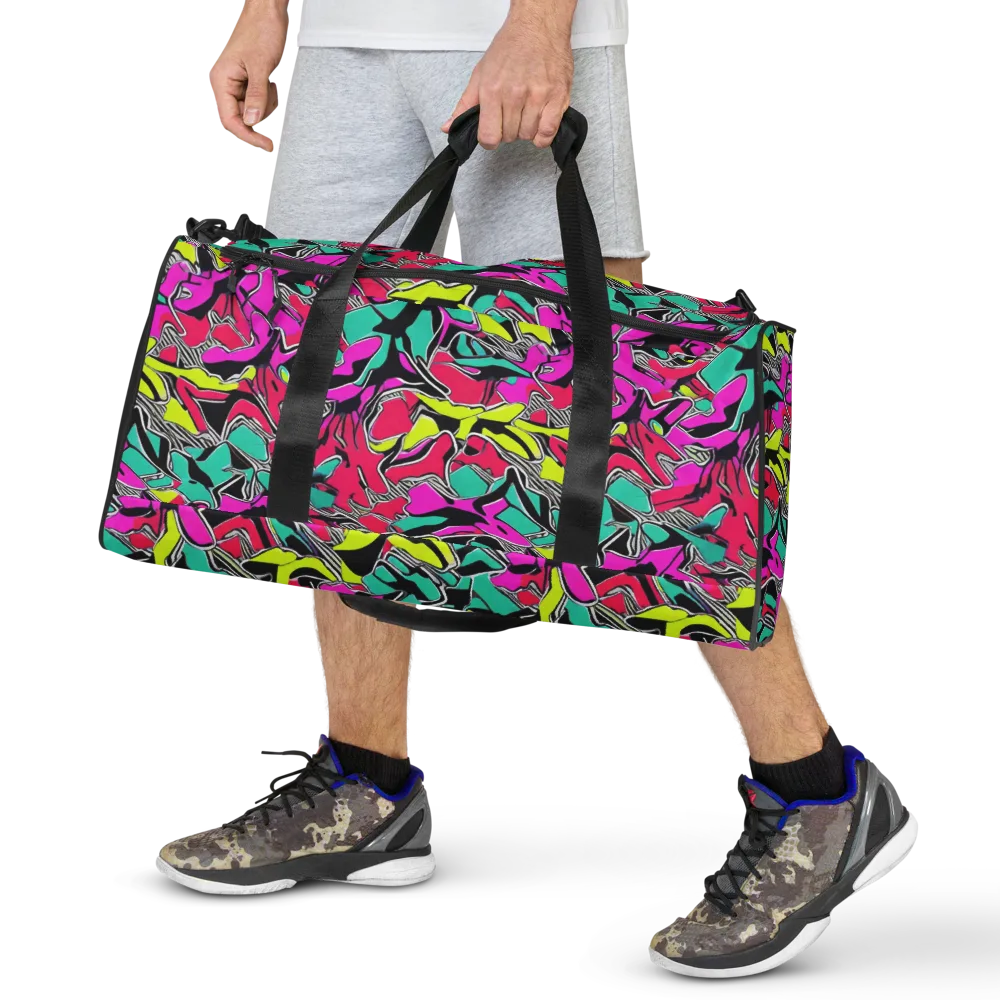 Turbo Kaleidoscope on Duffle Bag — Front