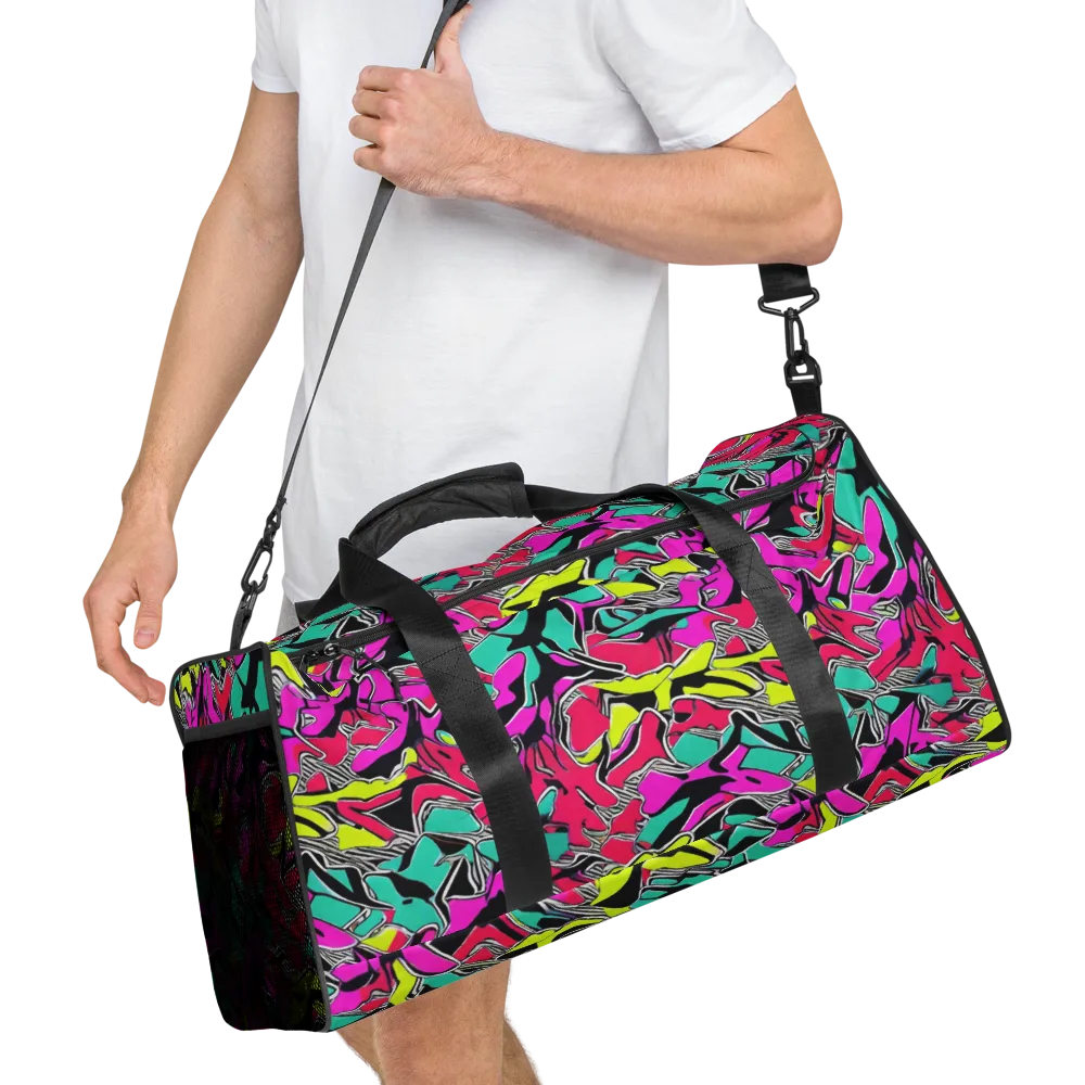 Turbo Kaleidoscope on Duffle Bag — Right Front