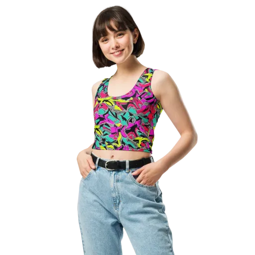 Turbo Kaleidoscope on a Crop Top