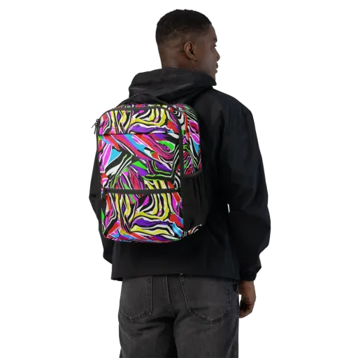 Neon Zebra Current on a Utility Backpack