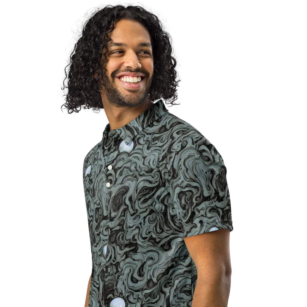 Caruso Swirl on Men's Slim Fit Polo Shirt — Left Front