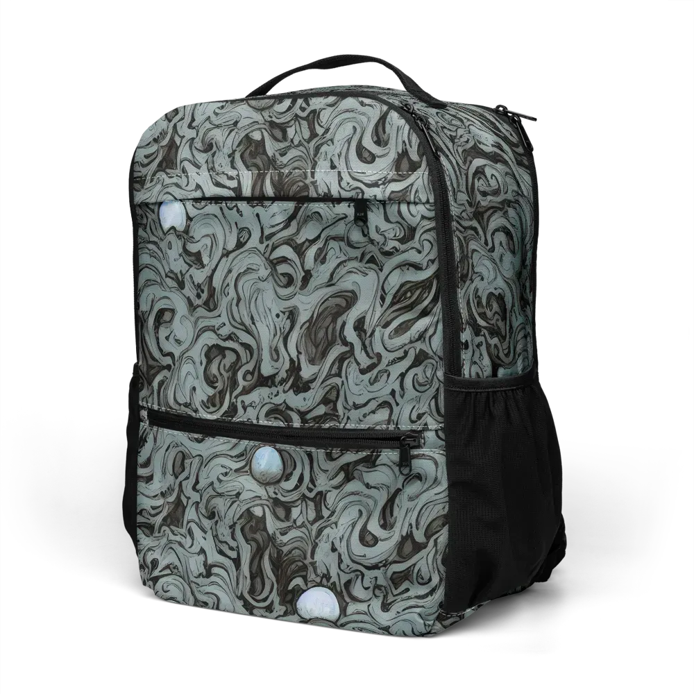 Caruso Swirl on Utility Backpack — Left Front