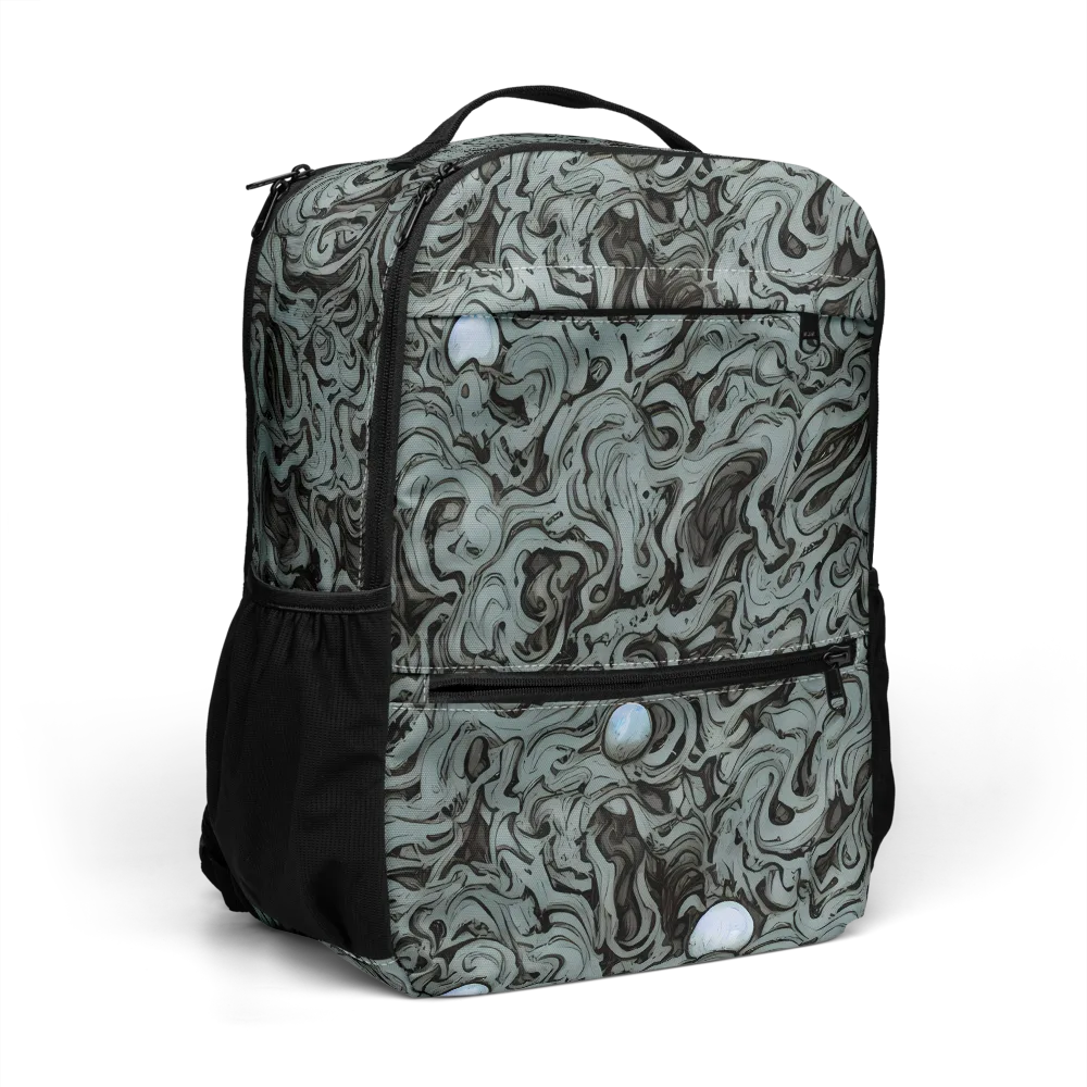 Caruso Swirl on Utility Backpack — Right Front