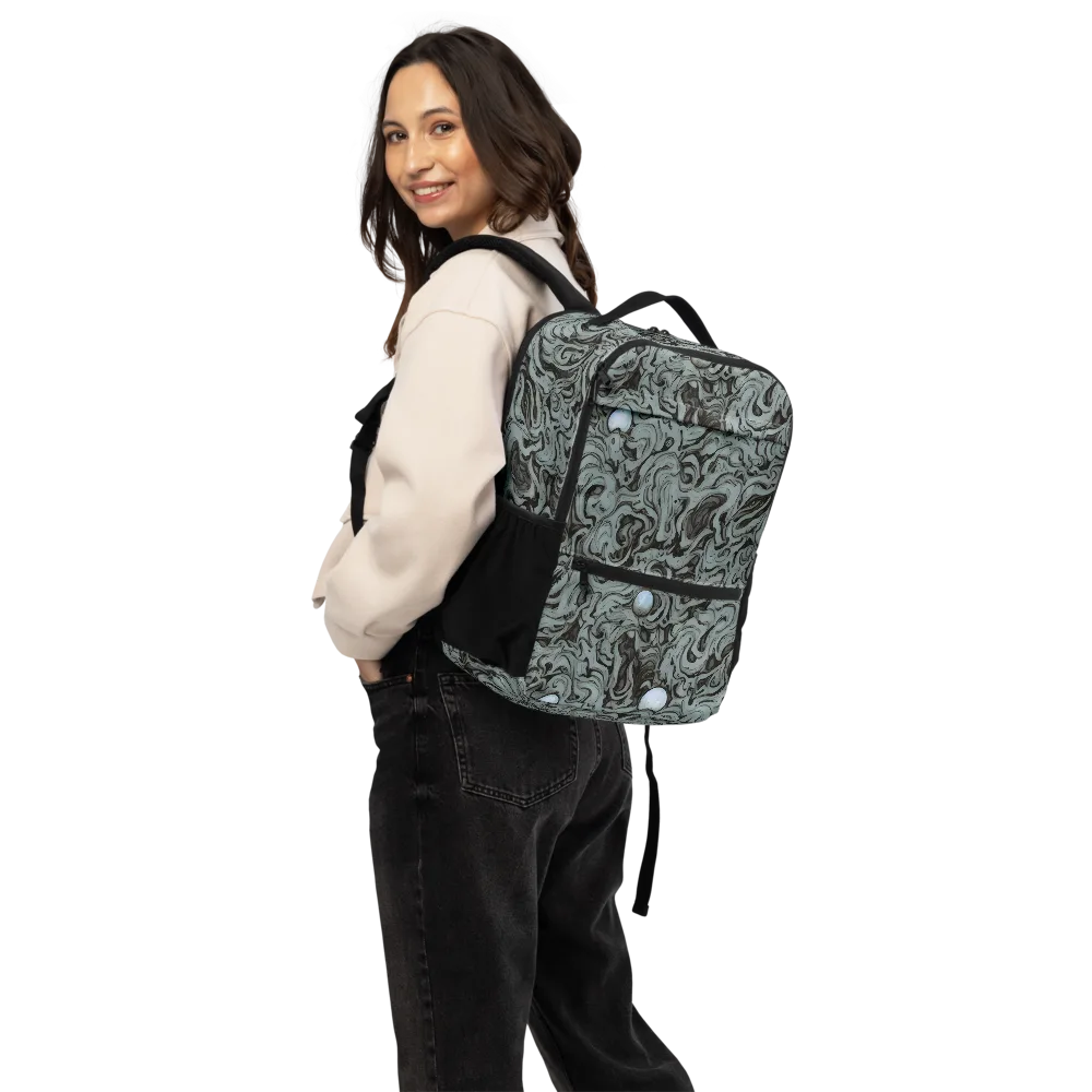Caruso Swirl on Utility Backpack — Back