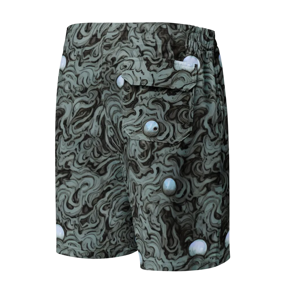 Caruso Swirl on Men's Board Shorts — Back