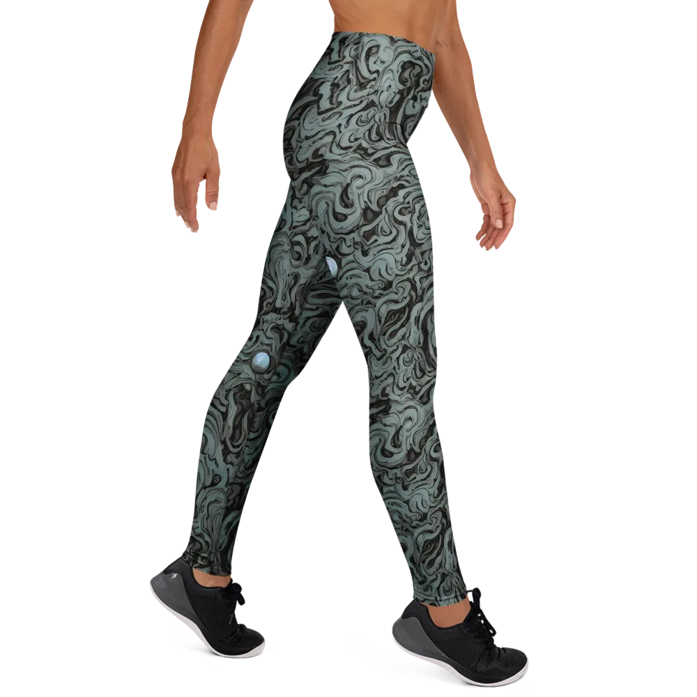 Caruso Swirl on Yoga Leggings — Right