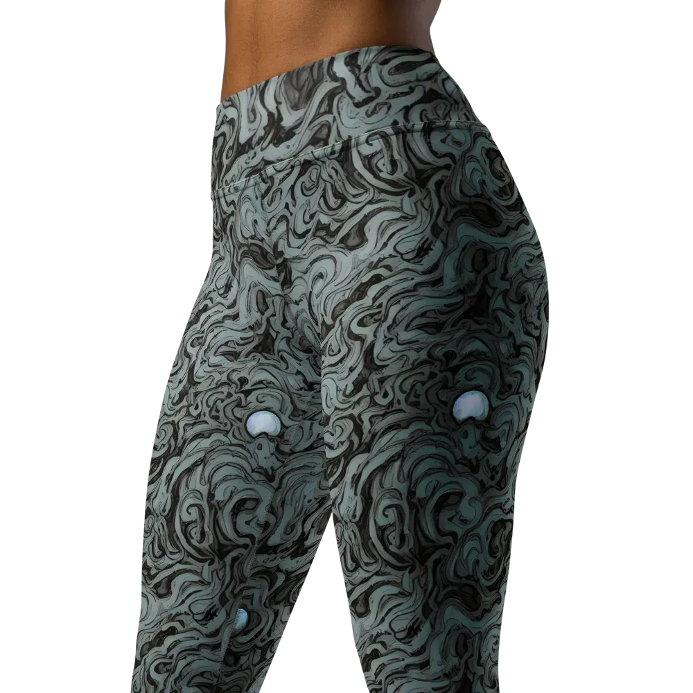 Caruso Swirl on Yoga Leggings — Left Front