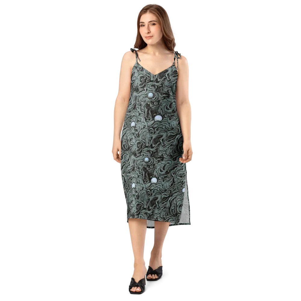 Caruso Swirl on Slip Dress — Front