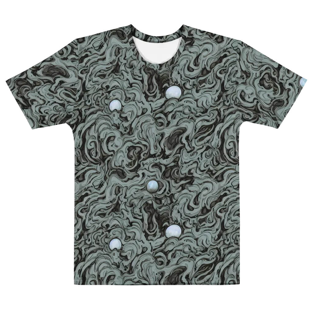 Caruso Swirl on Men's Cotton Crew Neck T-Shirt — Front