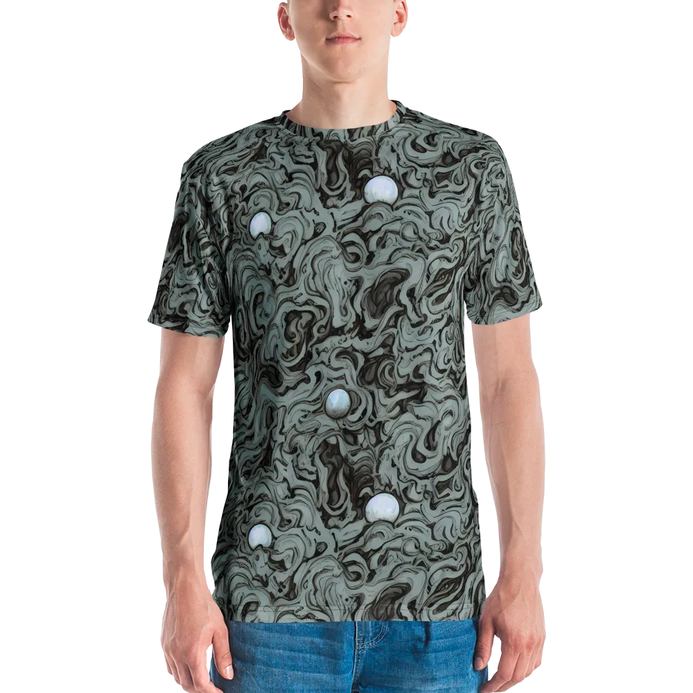 Caruso Swirl on Men's Crew Neck T-Shirt — Front