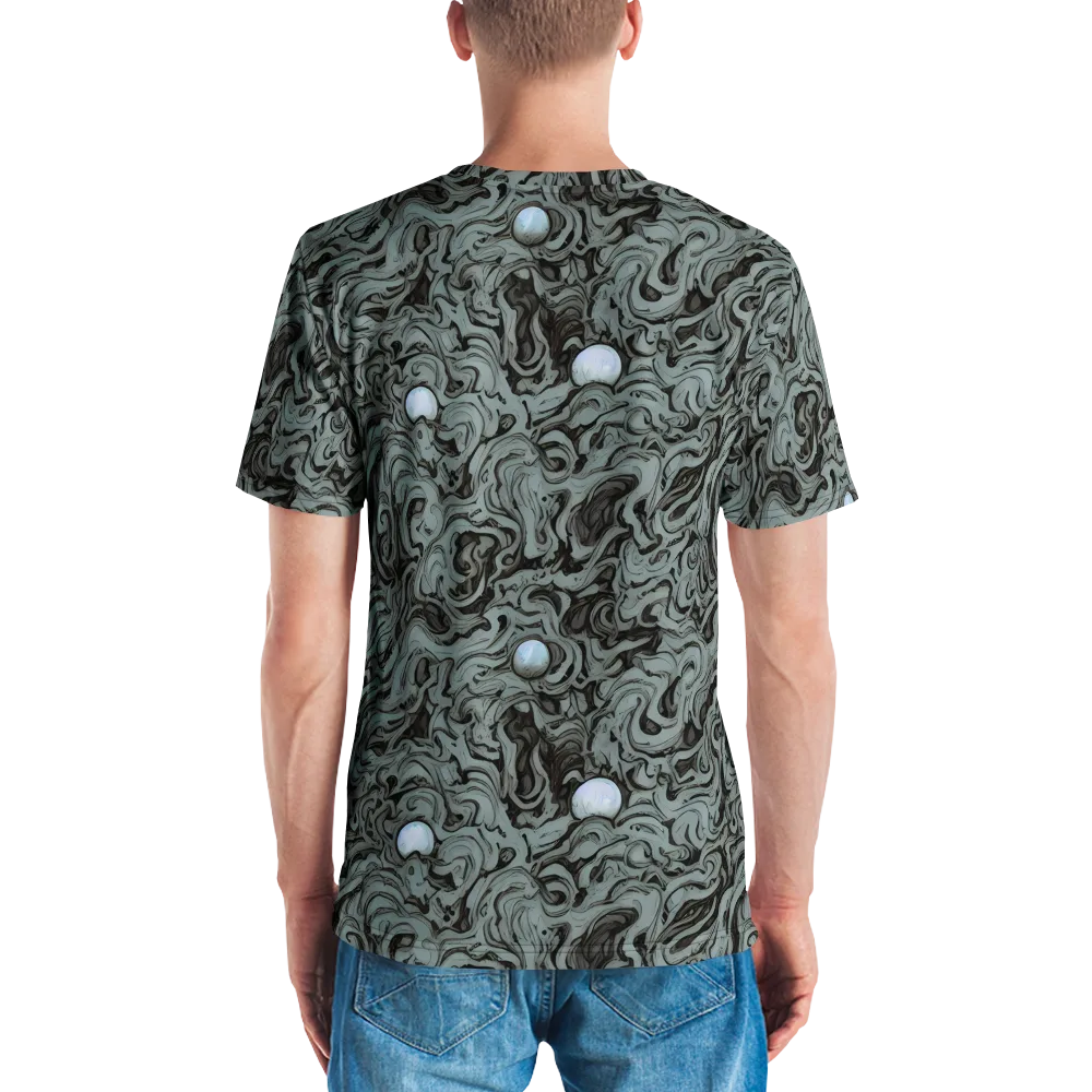 Caruso Swirl on Men's Crew Neck T-Shirt — Back