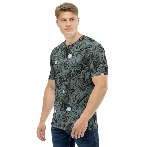 Caruso Swirl on a Men's Crew Neck T-Shirt