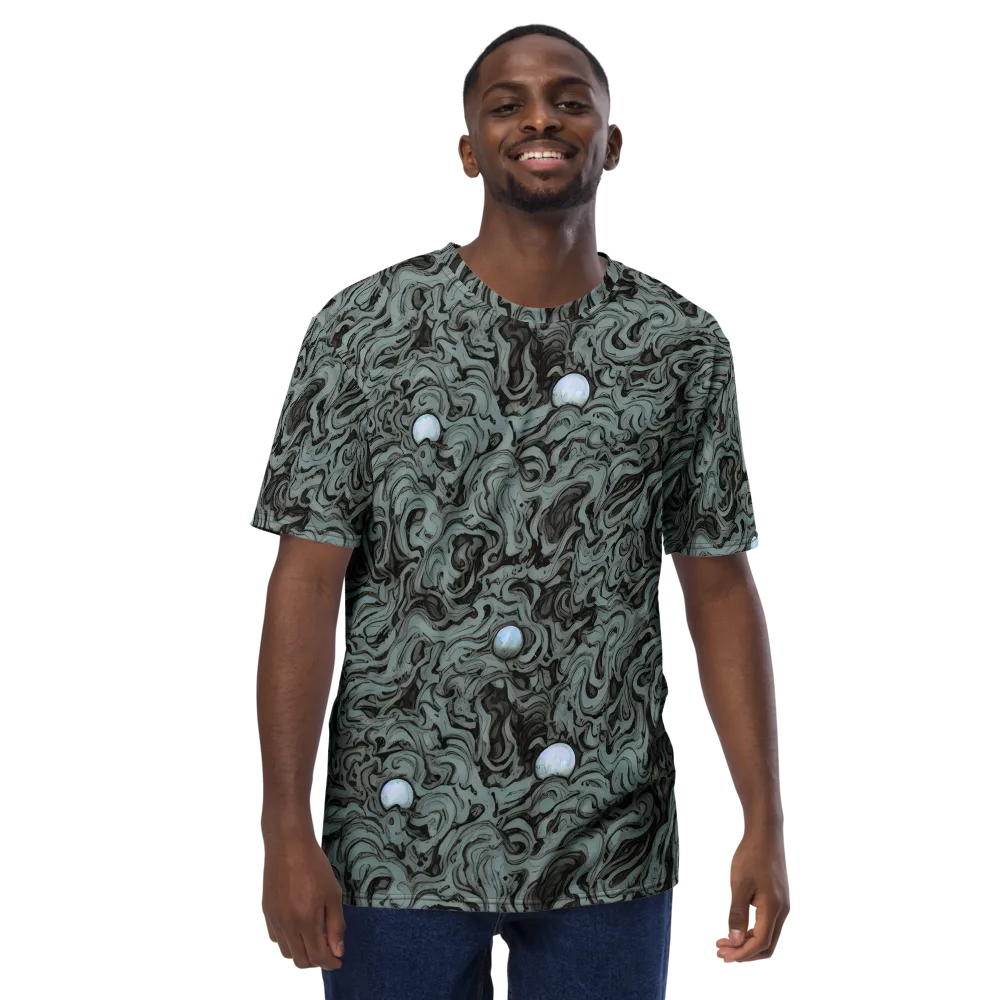 Caruso Swirl on Men's Crew Neck T-Shirt — Front