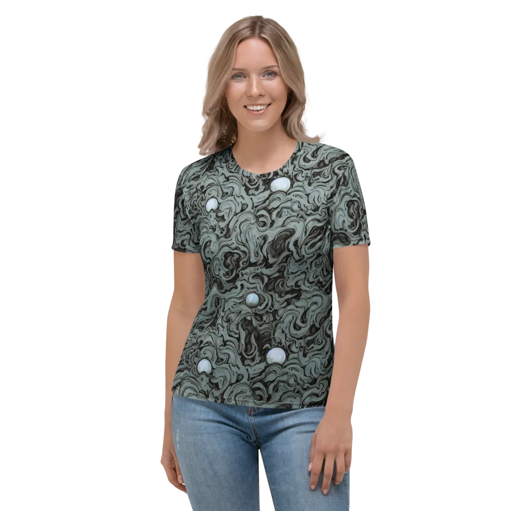 Caruso Swirl on Women's Crew Neck T-Shirt — Front