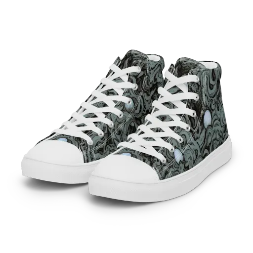 Caruso Swirl on a Women's High Top Canvas Shoes