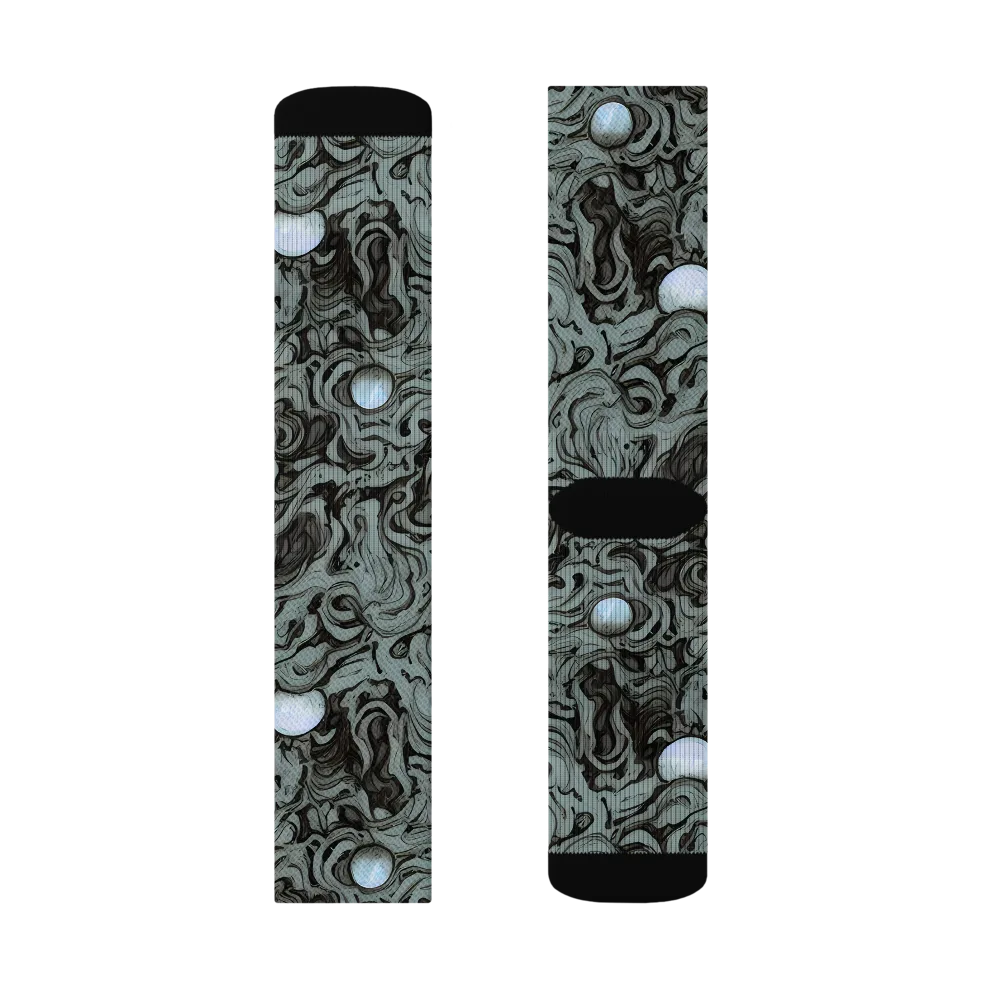 Caruso Swirl on Socks — Left Sock