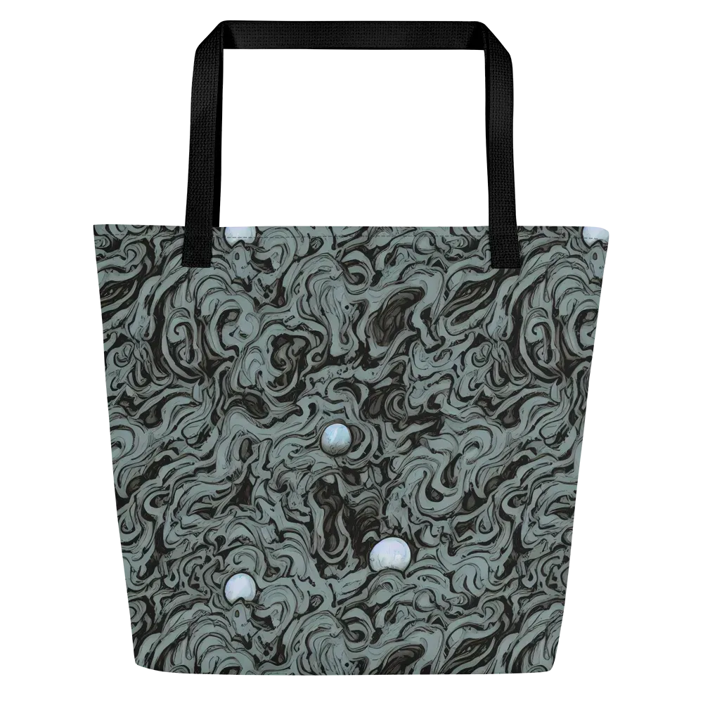 Caruso Swirl on Large Tote Bag W/ Pocket — Front