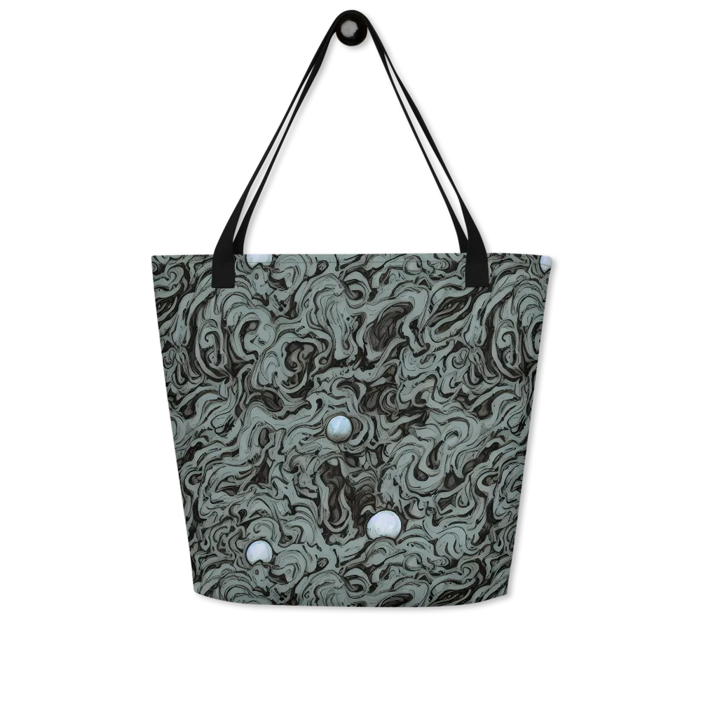 Caruso Swirl on Large Tote Bag W/ Pocket — Front