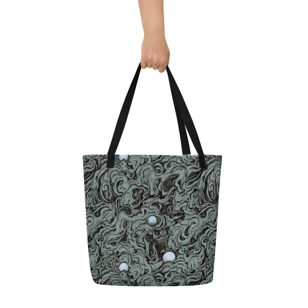 Caruso Swirl on Large Tote Bag W/ Pocket — Front