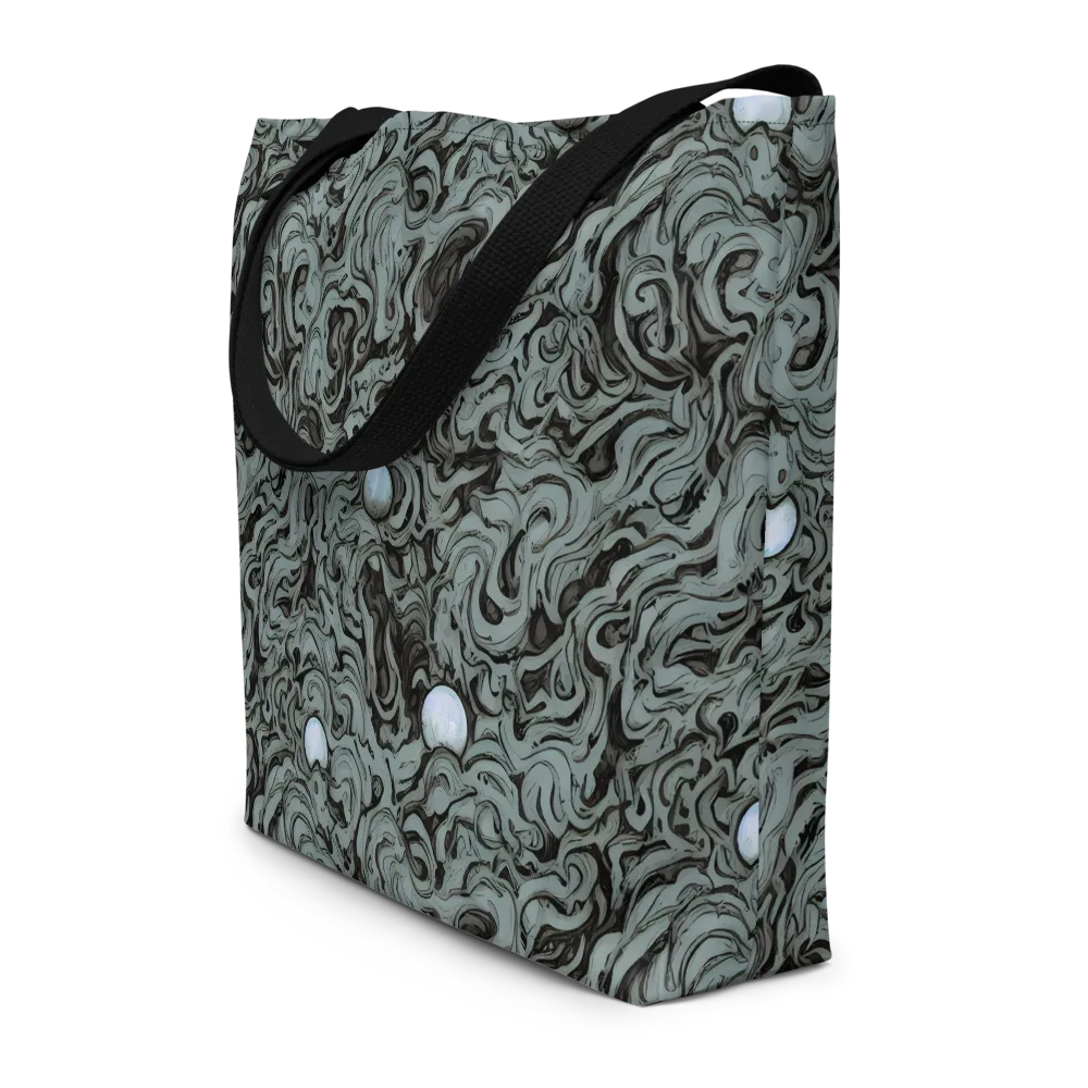 Caruso Swirl on Large Tote Bag W/ Pocket — Front