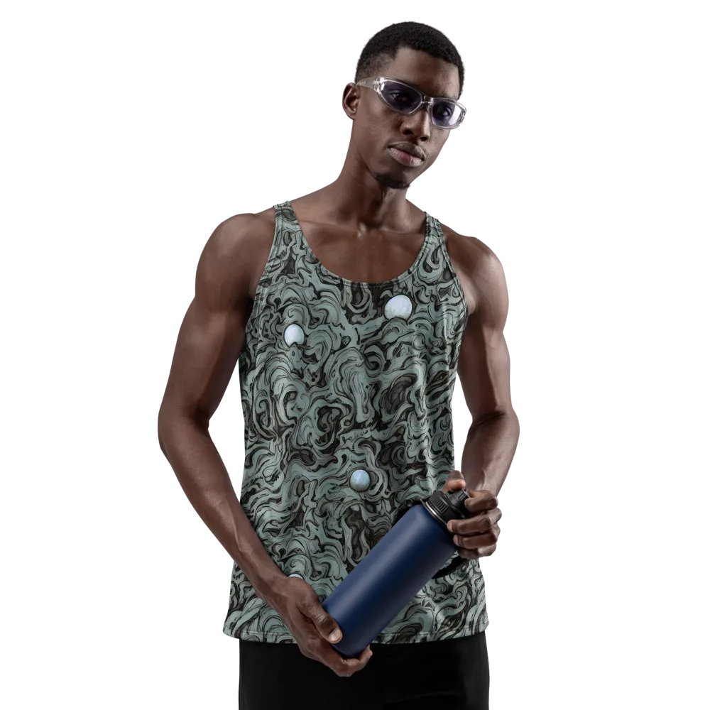 Caruso Swirl on Men's Tank Top — Front