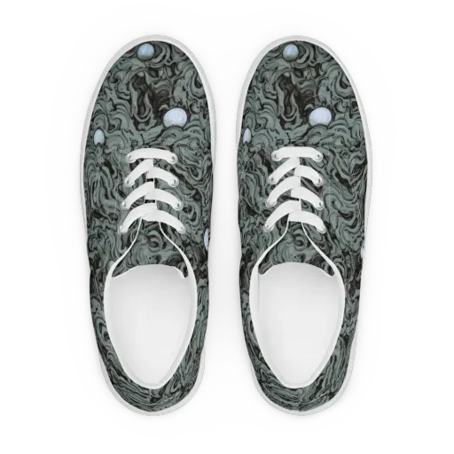 Caruso Swirl on a Men's Lace-Up Canvas Shoes
