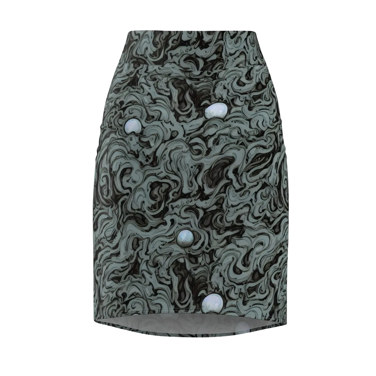 Caruso Swirl on Pencil Skirt — Front