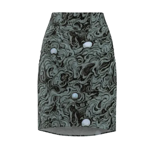 Caruso Swirl on a Pencil Skirt