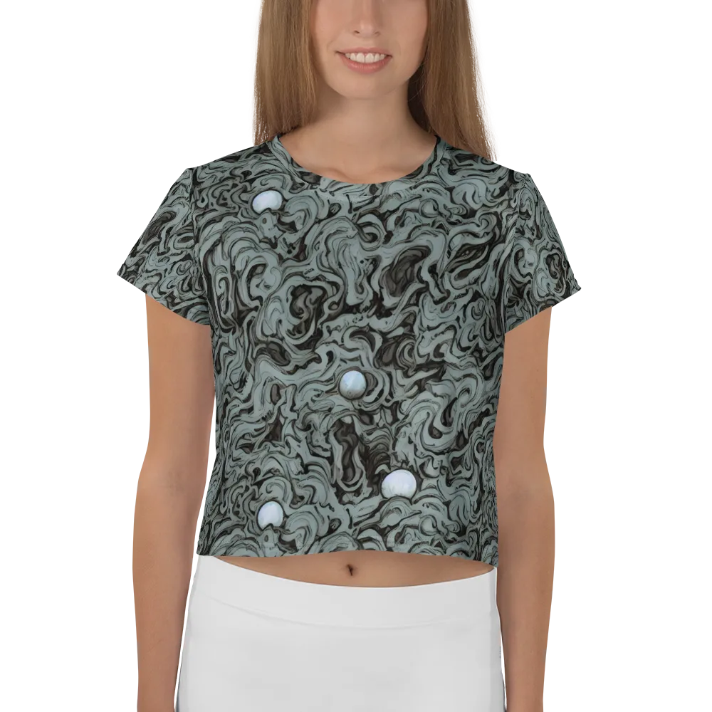 Caruso Swirl on Crop Tee — Front