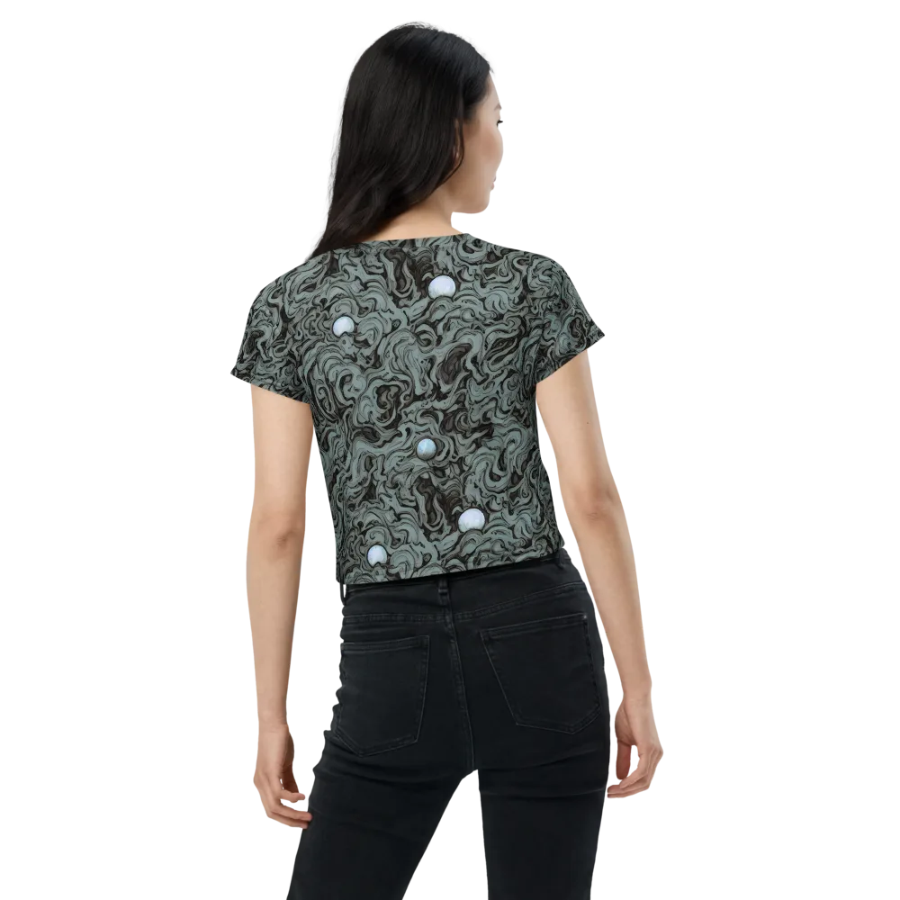 Caruso Swirl on Crop Tee — Back