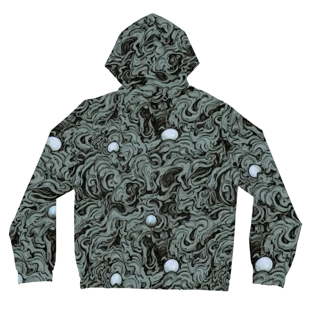 Caruso Swirl on Women's Full-Zip Hoodie — Back