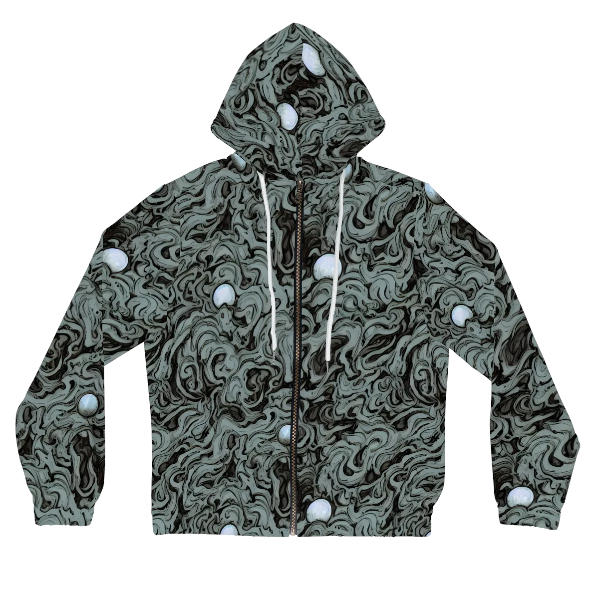 Caruso Swirl on Women's Full-Zip Hoodie — Front