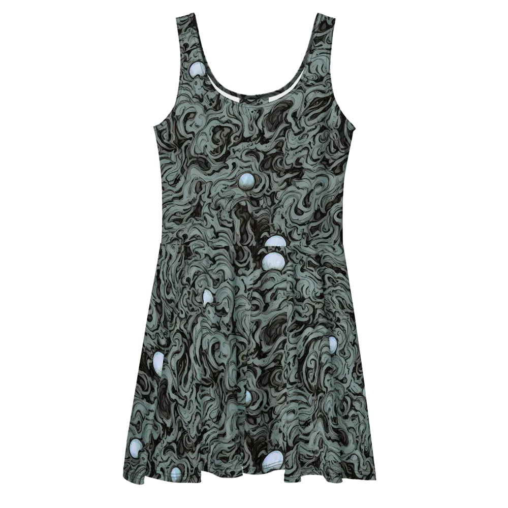 Caruso Swirl on Skater Dress — Front