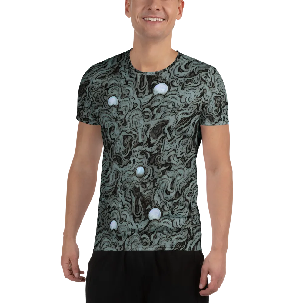 Caruso Swirl on Men's Athletic T-Shirt — Front