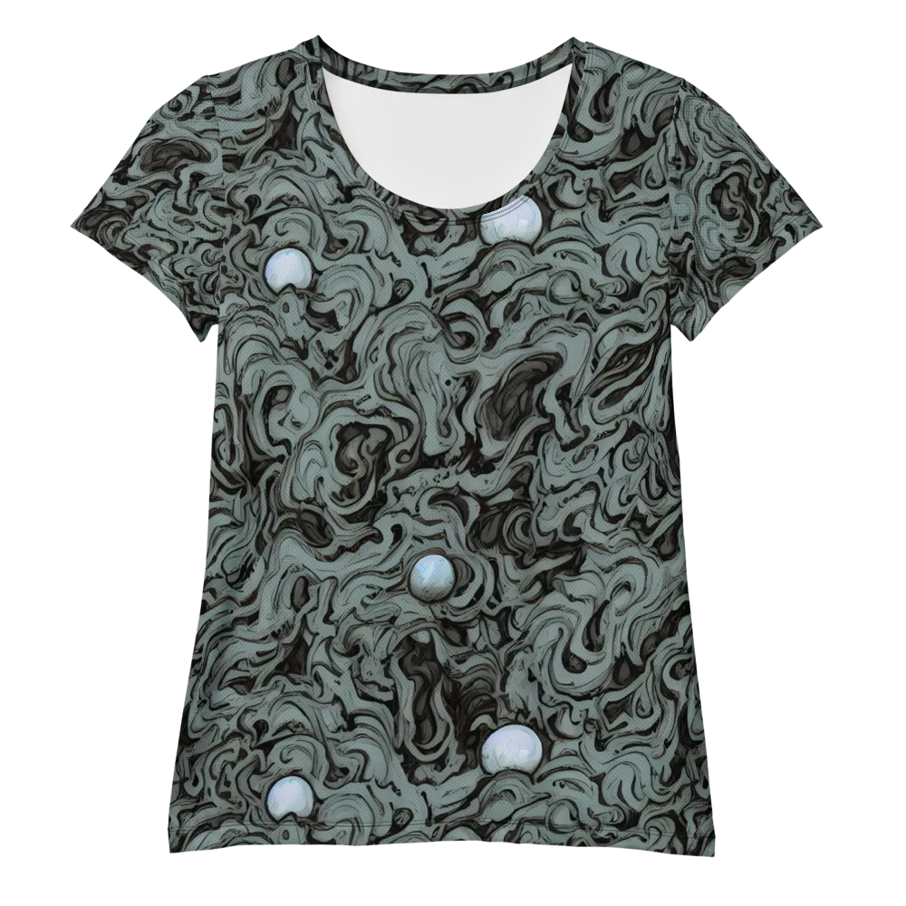 Caruso Swirl on Women's Athletic T-Shirt — Front
