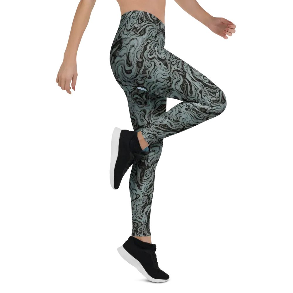 Caruso Swirl on Leggings — Right