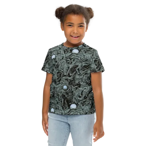 Caruso Swirl on a Kids Crew Neck T-Shirt