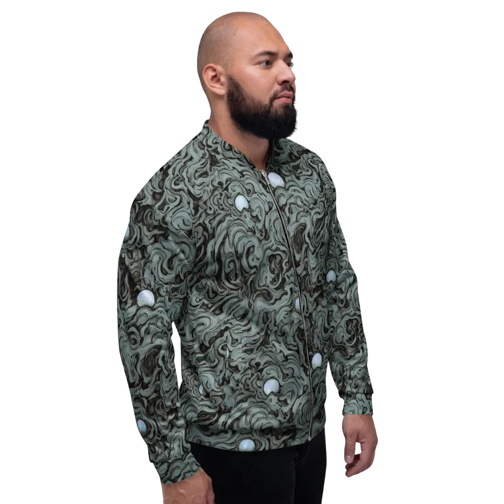 Caruso Swirl on Bomber Jacket — Right