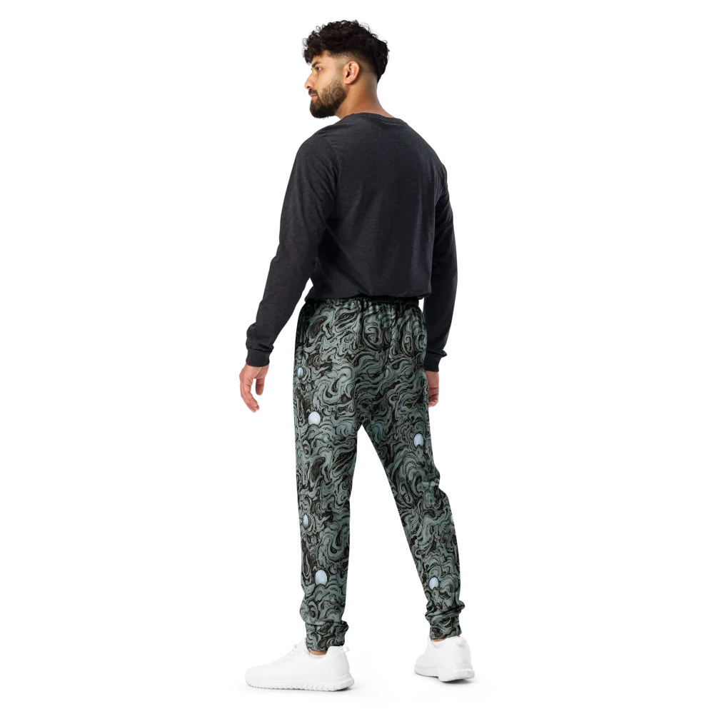 Caruso Swirl on Men's Joggers — Back