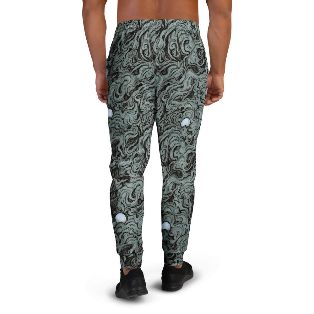 Caruso Swirl on Men's Joggers — Back