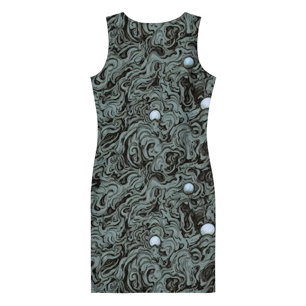 Caruso Swirl on Bodycon Dress — Back