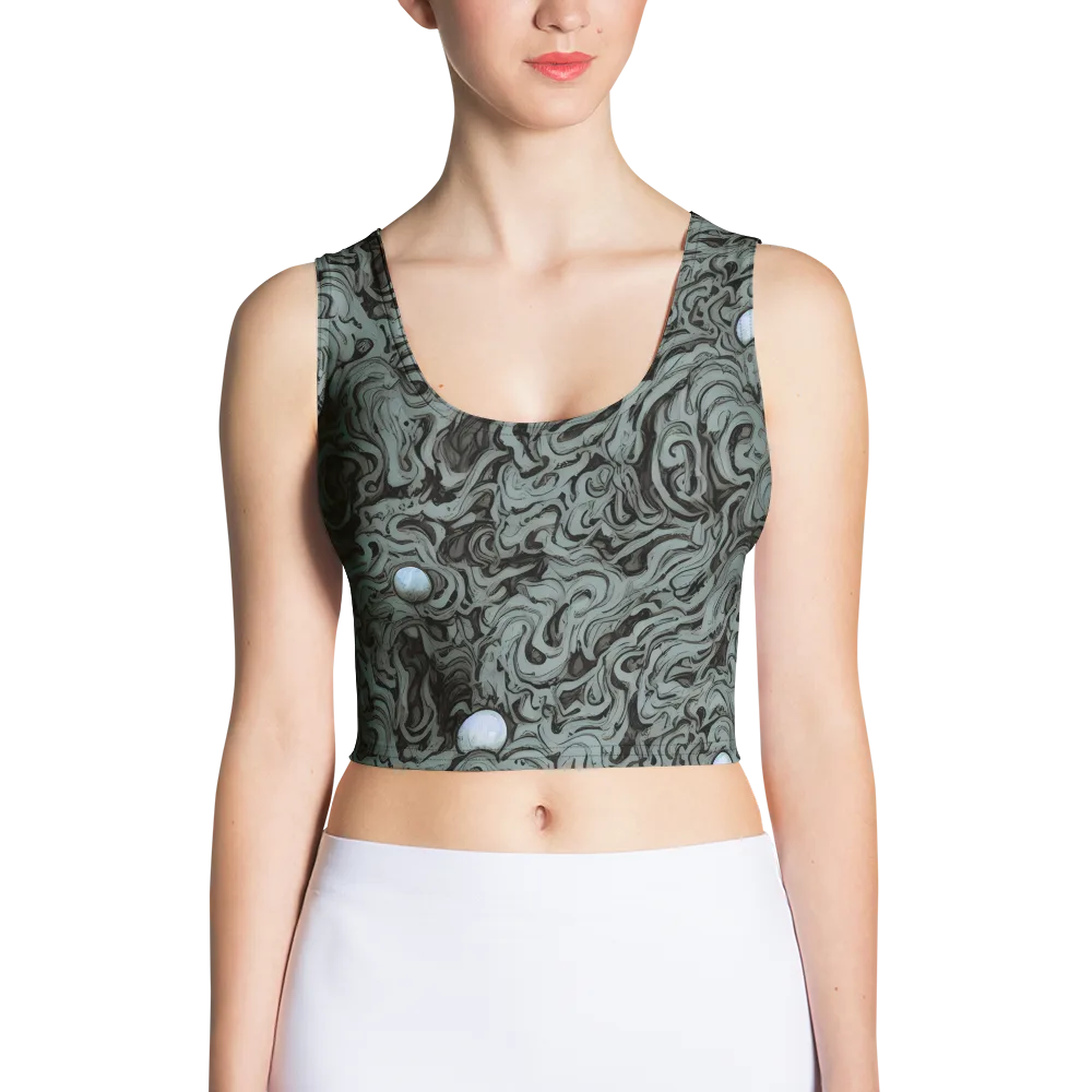 Caruso Swirl on Crop Top — Front