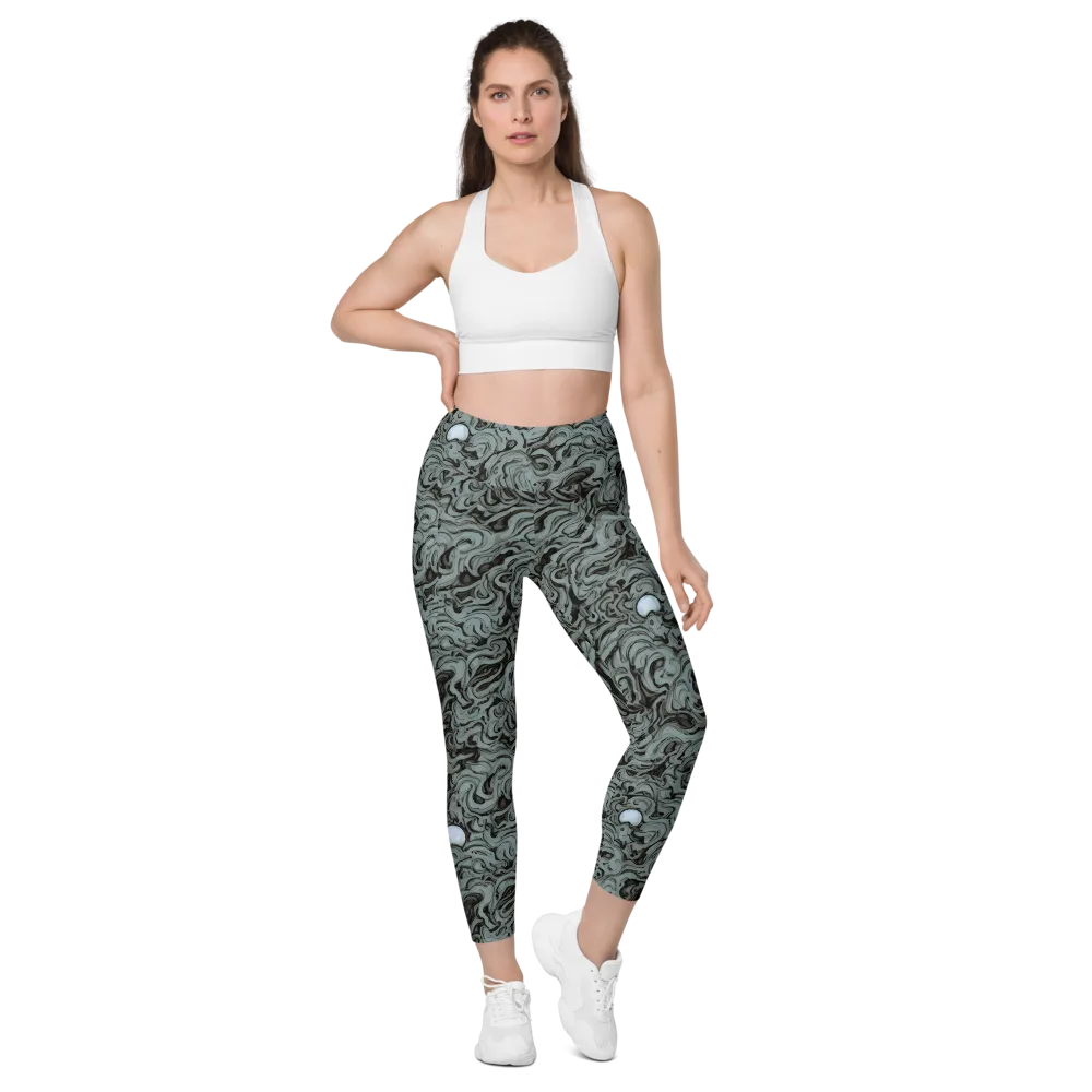 Caruso Swirl on Leggings with Pockets — Front