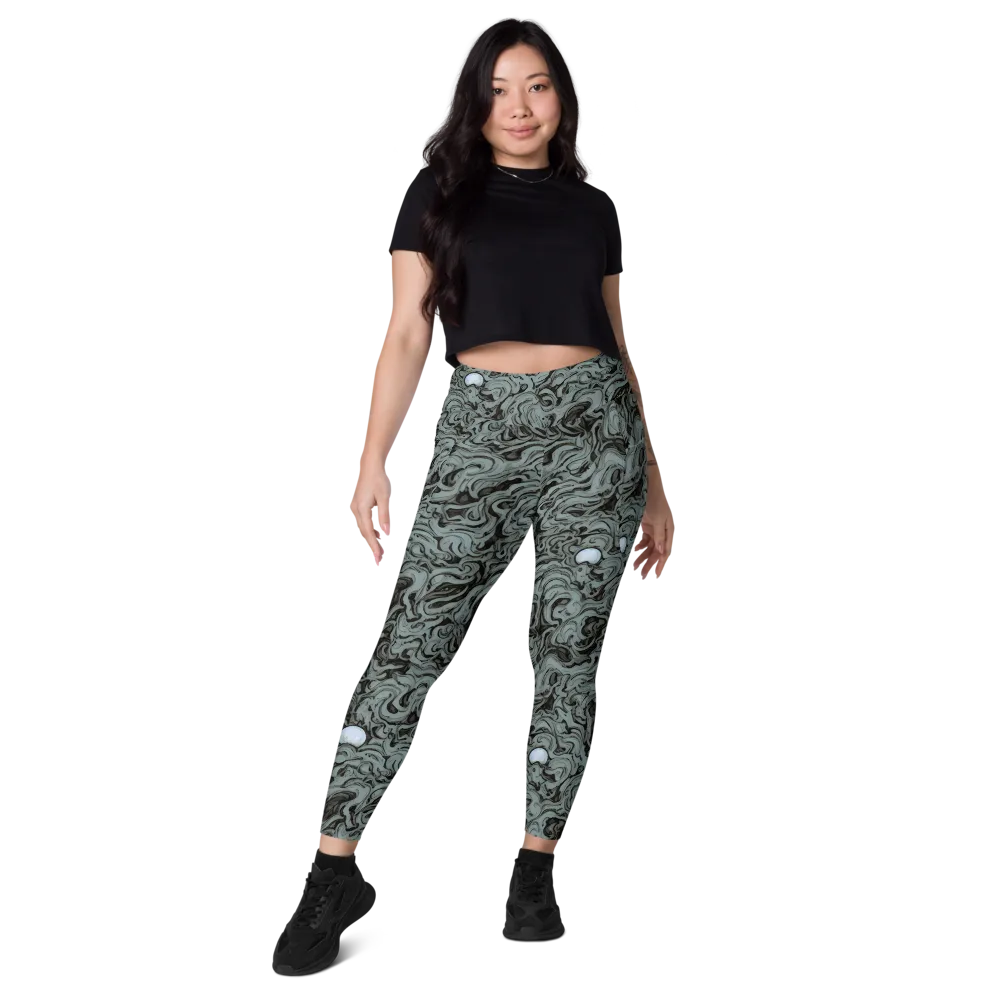Caruso Swirl on Leggings with Pockets — Front