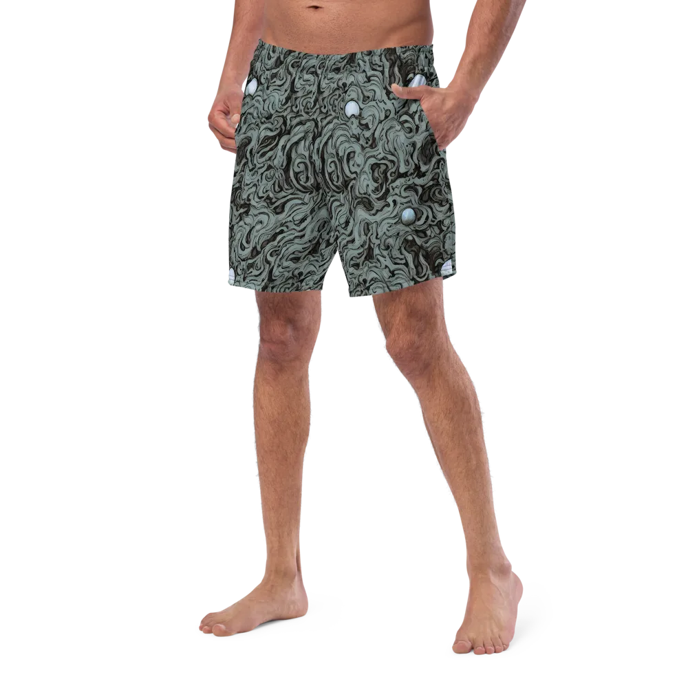 Caruso Swirl on Swim Trunks — Left Front