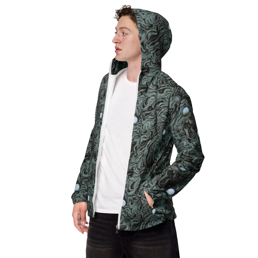 Caruso Swirl on Men's Windbreaker — Left Front