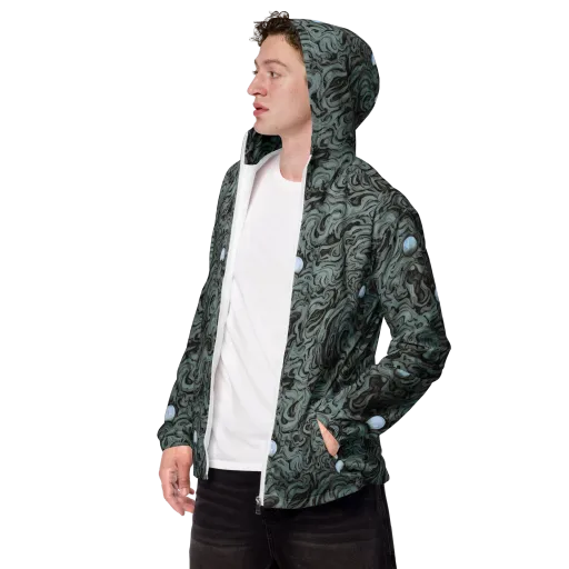 Caruso Swirl on a Men's Windbreaker