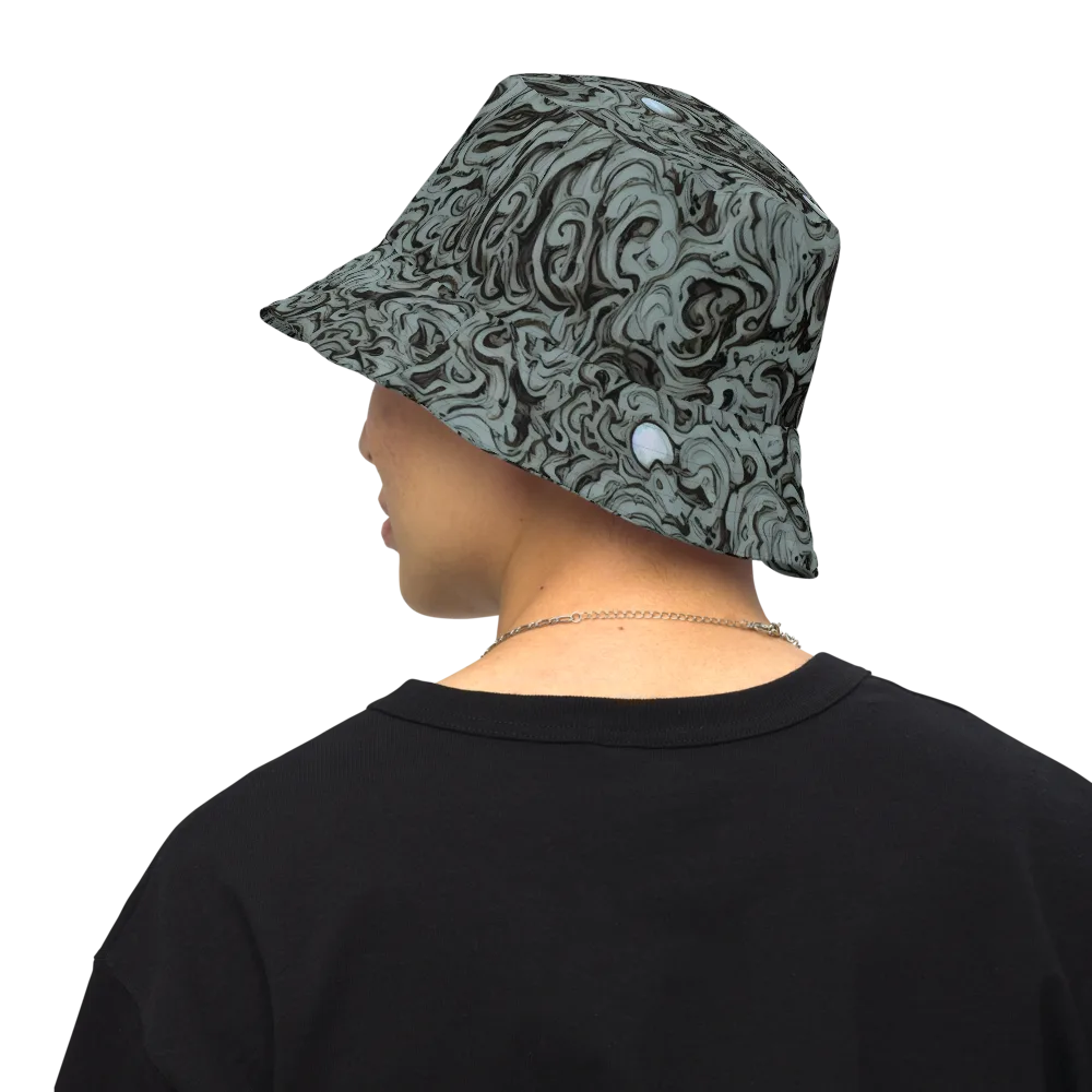 Caruso Swirl on Reversible Bucket Hat — Back Inside